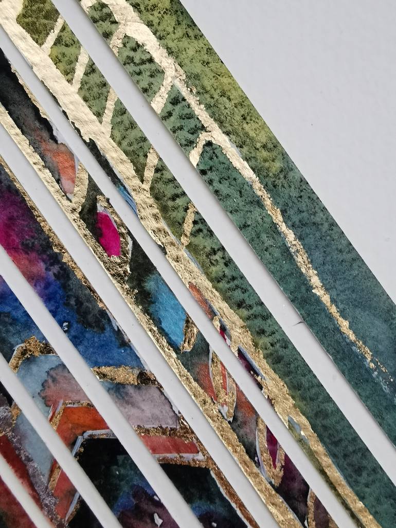 Original Abstract Pop Culture/Celebrity Collage by Alina Konyk