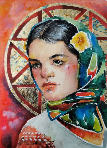 Original Expressionism Portrait Paintings by Alina Konyk