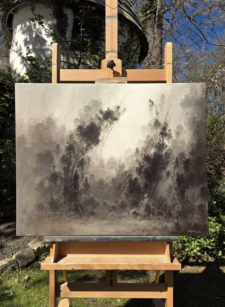 Original Figurative Landscape Painting by Alberto Hernandez Reyes