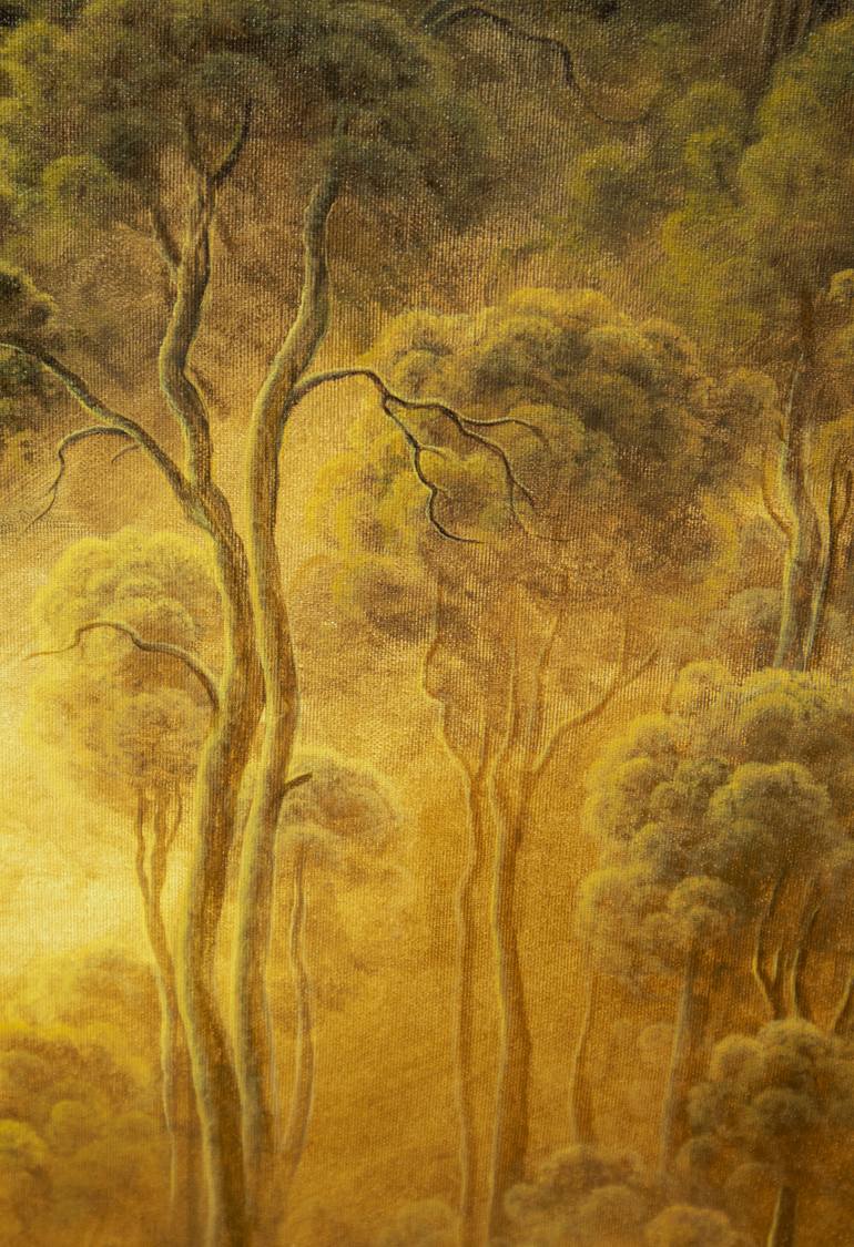 Original Surrealism Landscape Painting by Alberto Hernandez Reyes