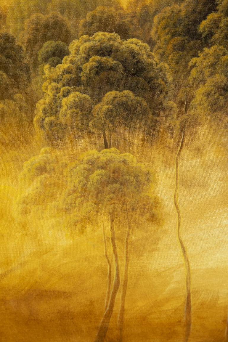 Original Surrealism Landscape Painting by Alberto Hernandez Reyes