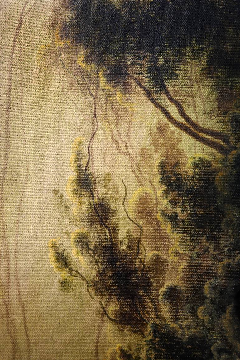 Original Figurative Landscape Painting by Alberto Hernandez Reyes