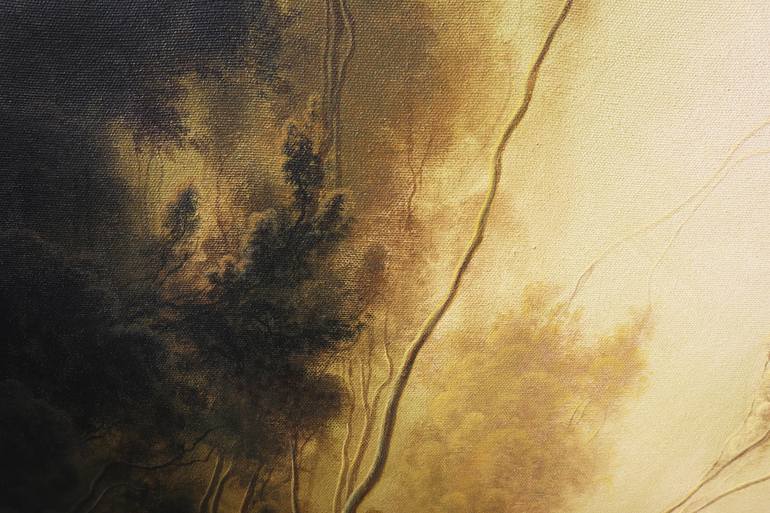 Original Figurative Landscape Painting by Alberto Hernandez Reyes