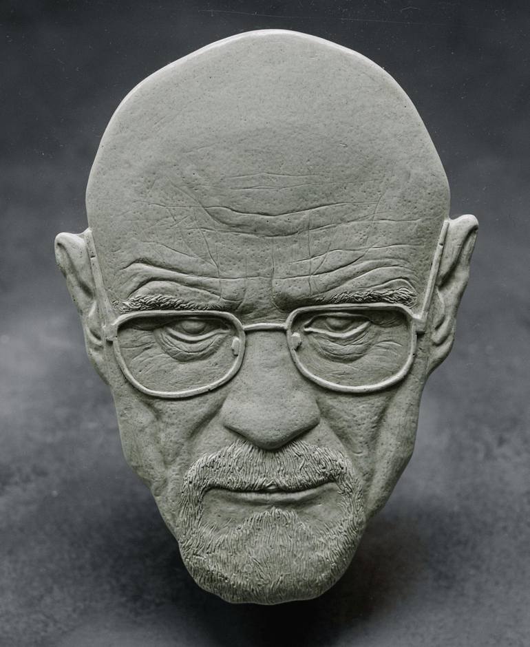 Original Photorealism Pop Culture/Celebrity Sculpture by Alexandr and Serge Reznikov