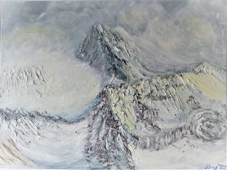Original Expressionism Nature Painting by Miroslava Atanassova