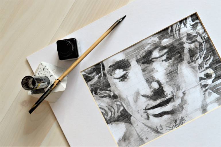 Original Figurative Religion Drawing by Pavel Kasparek