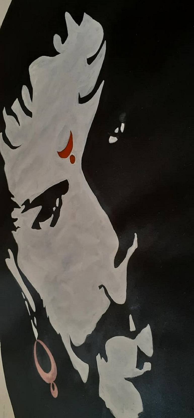 Original Modernism People Painting by Ashish Thorat