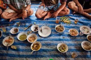 Marriage lunch, north Thailand thumb