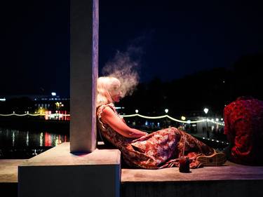 Smoking on the bridge, Estonia thumb