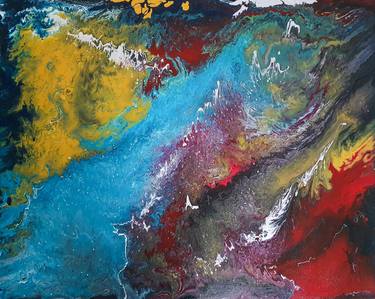 Original Abstract Expressionism Abstract Paintings by tasneem bharmal