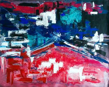 Original Abstract Expressionism Abstract Painting by tasneem bharmal