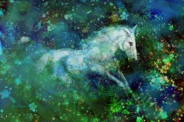 Print of Horse Mixed Media by Astrid Chevallier
