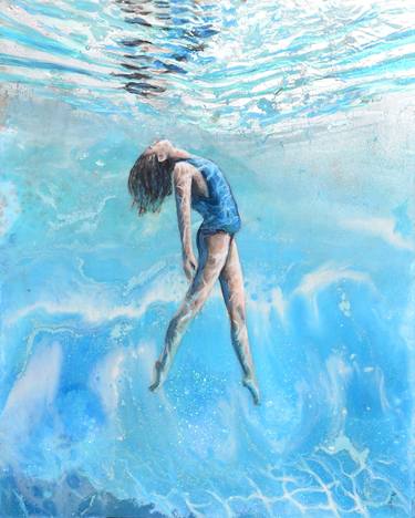 Print of Expressionism Water Paintings by Nathalie Collin Martin