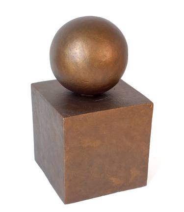 Goethe sculpture sphere on cube thumb