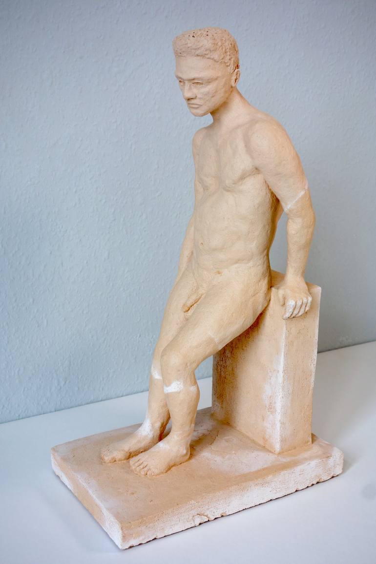 Male nude standing figure (Gordon) - Print