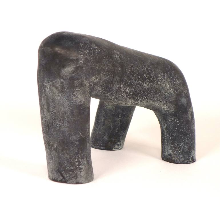 Bear abstraction inspired by Sonja Ferlov Mancoba, bronze patinated - Print