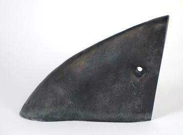 Abstract objekt inspired by Mancoba, bronze patinated thumb