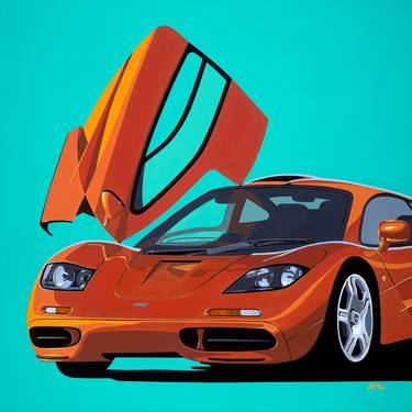 Original Pop Art Automobile Paintings by Jean-Yves Tabourot