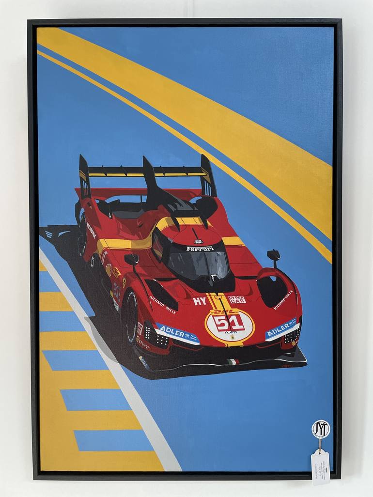 Original Car Painting by Jean-Yves Tabourot