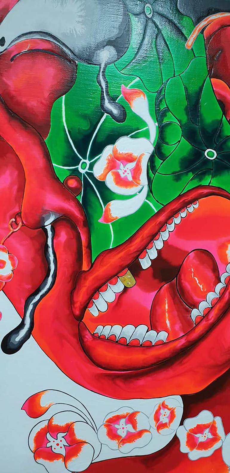 Original Modernism People Painting by Lee Yimchoon