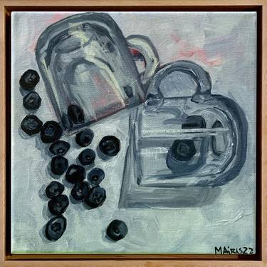 Original Figurative Still Life Paintings by Madalena Aires