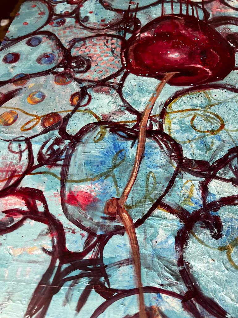 Original Abstract Still Life Painting by Madalena Aires