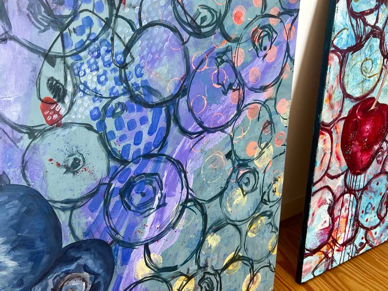 Original Abstract Still Life Painting by Madalena Aires