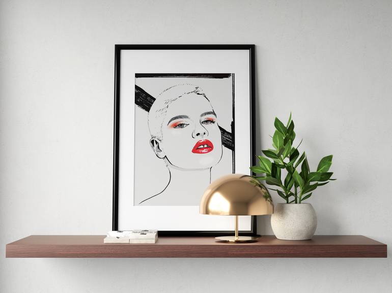 Original Illustration Fashion Drawing by Ana Todorov