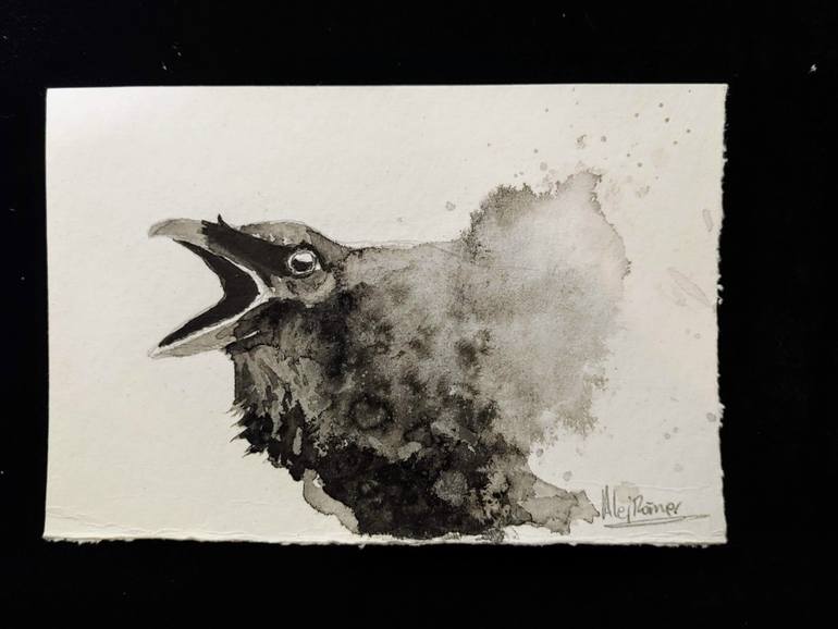 Original Figurative Animal Painting by Alejandra Romer