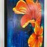 Vibrant floral painting by artist Mandy Martin - from the left