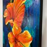 Vibrant floral painting by artist Mandy Martin - from the right