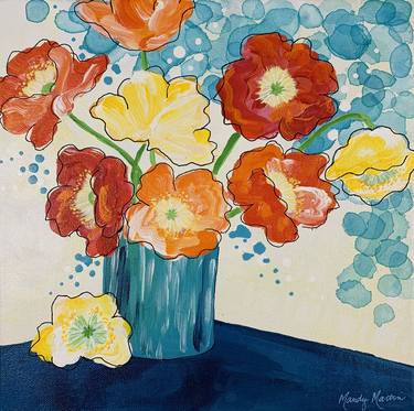 Original Floral Paintings by Mandy Martin