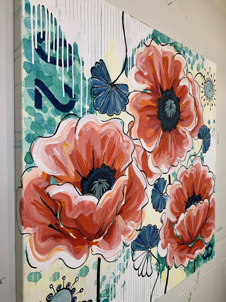 Original Floral Painting by Mandy Martin