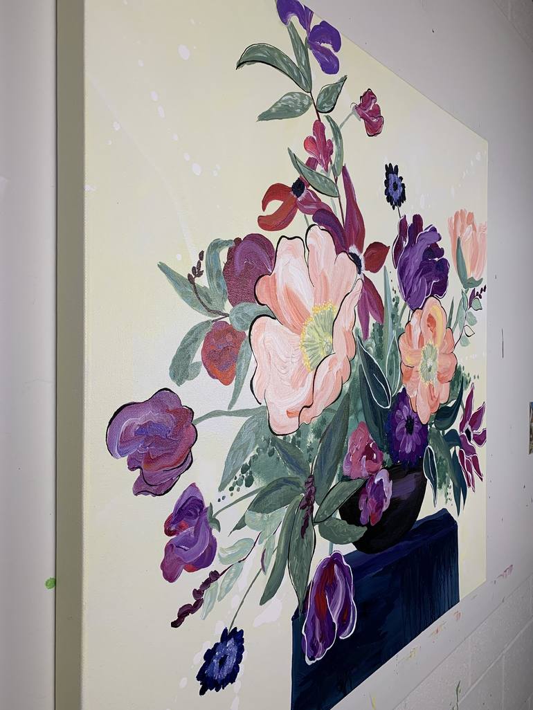 Original Expressionism Floral Painting by Mandy Martin
