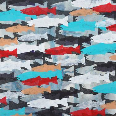 Print of Abstract Fish Paintings by Perry Rath