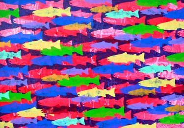 Print of Abstract Fish Paintings by Perry Rath