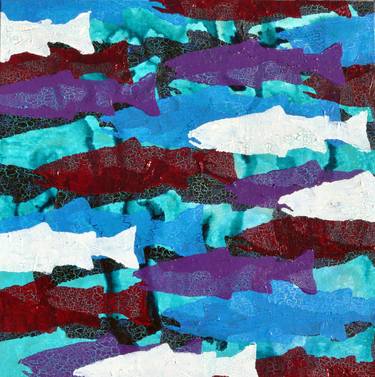Original Abstract Fish Paintings by Perry Rath