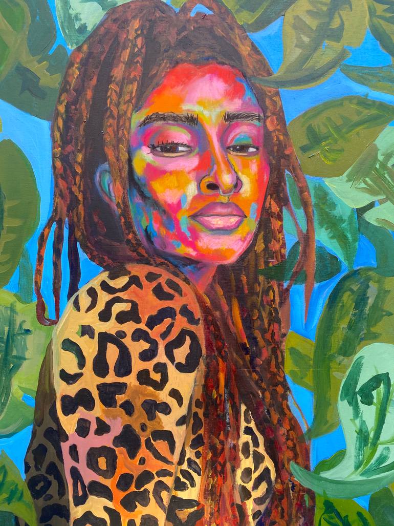 Original Modernism People Painting by Brina Jeffries