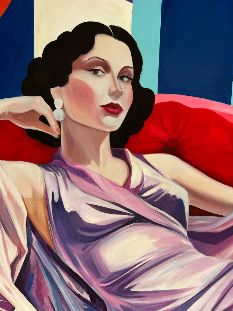Original Art Deco Women Painting by Svetlana Cheraud