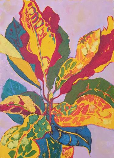 Original Expressionism Floral Paintings by Kate Braga