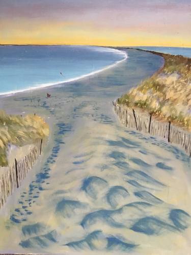 Print of Impressionism Beach Paintings by Martyn Fletcher