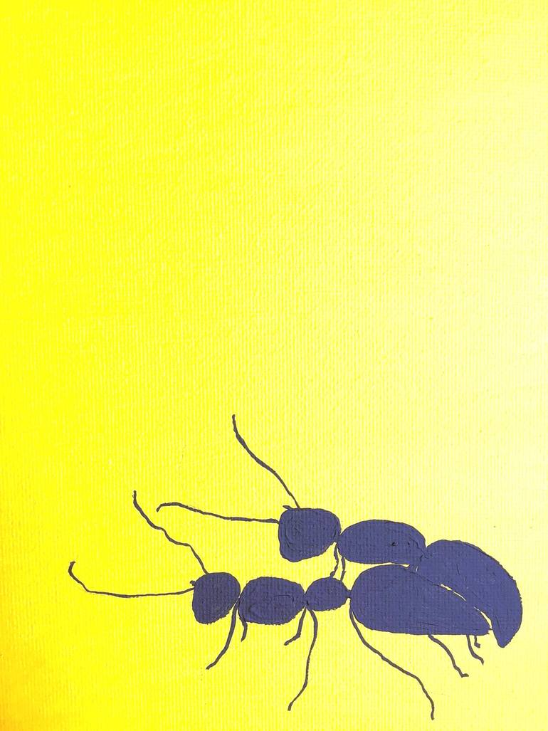 Original Minimalism Abstract Painting by Natasha Starnichuk