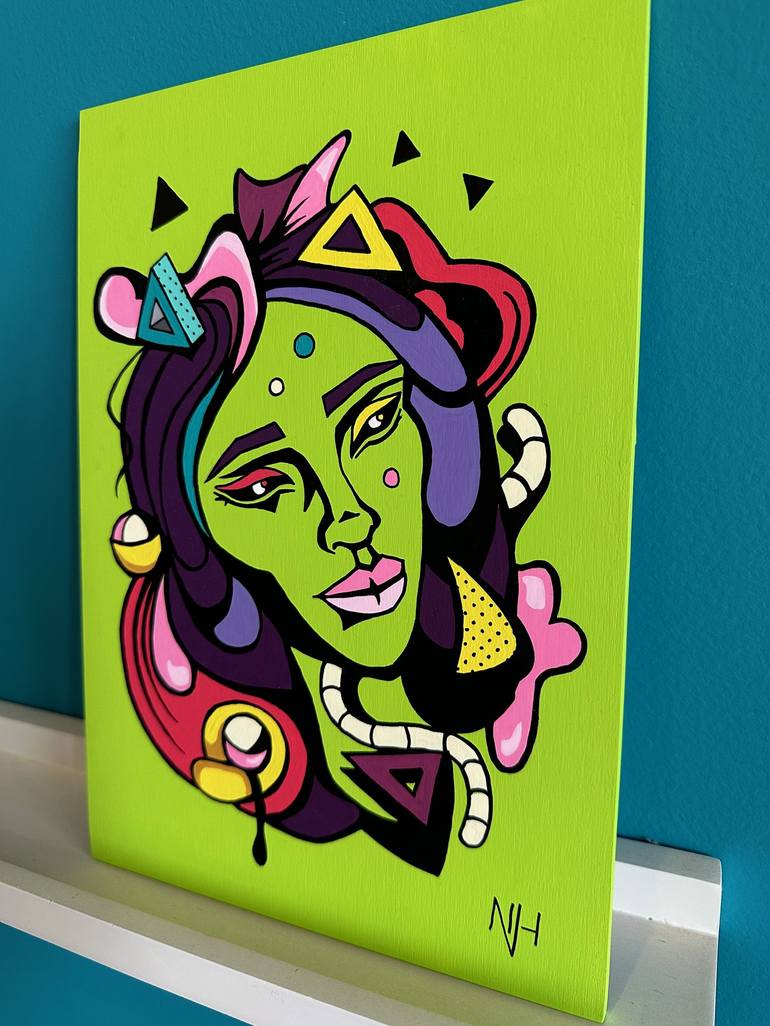 Original Illustration Abstract Painting by Nicola Hankins