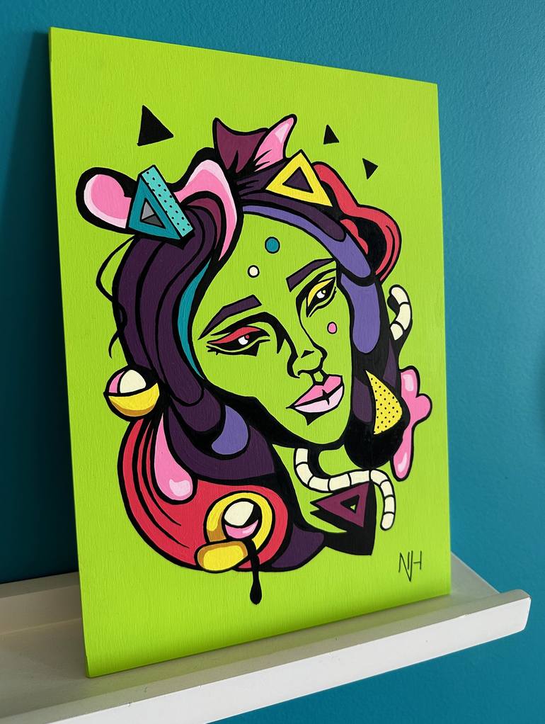 Original Illustration Abstract Painting by Nicola Hankins