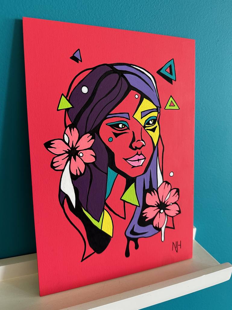 Original Illustration Abstract Painting by Nicola Hankins