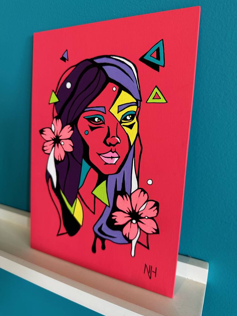 Original Illustration Abstract Painting by Nicola Hankins