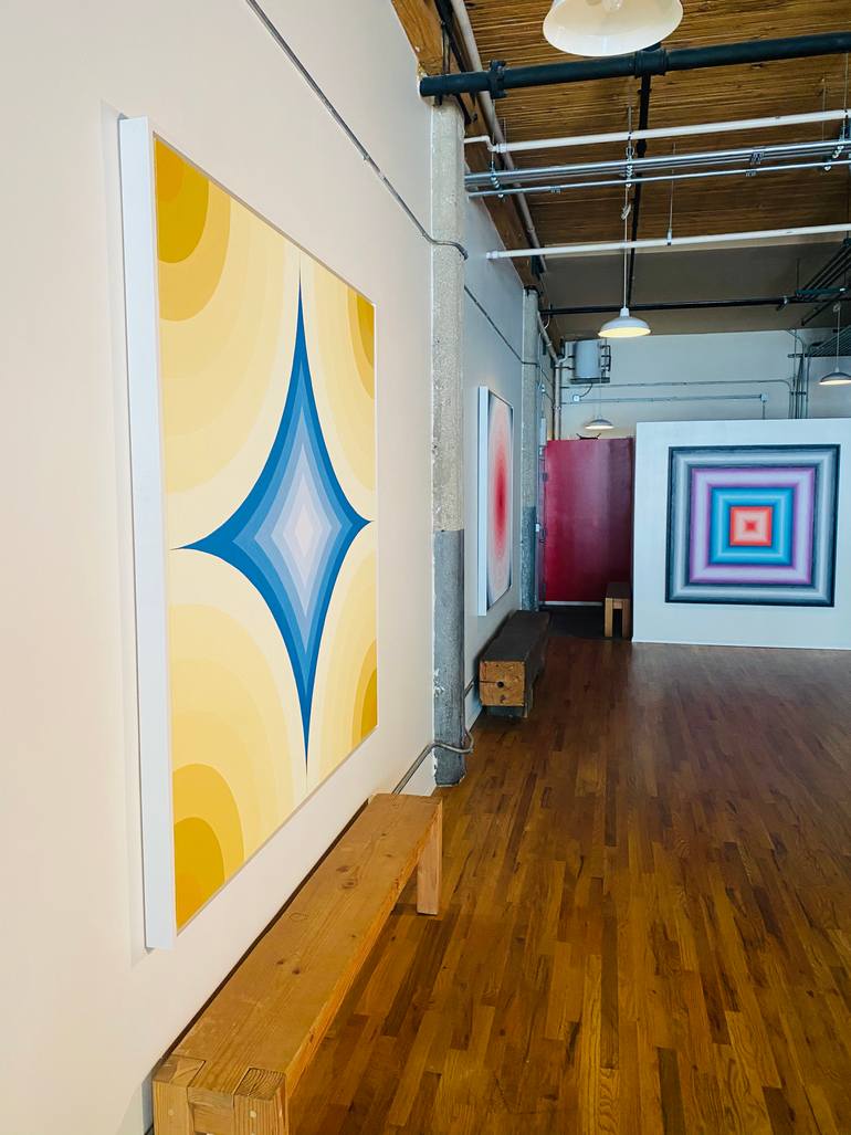 Original Modernism Geometric Painting by Matthew Sove