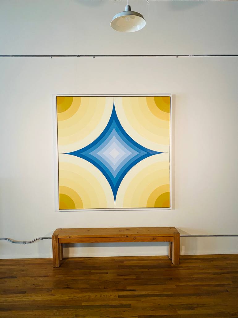 Original Modernism Geometric Painting by Matthew Sove