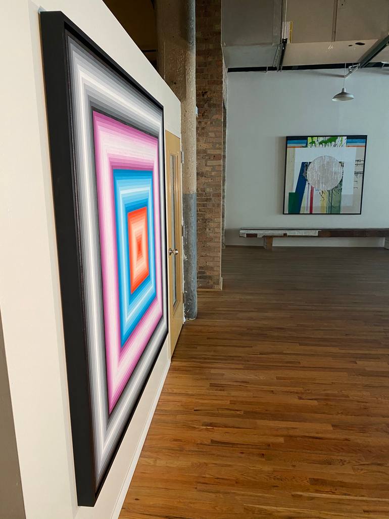 Original Modernism Geometric Painting by Matthew Sove