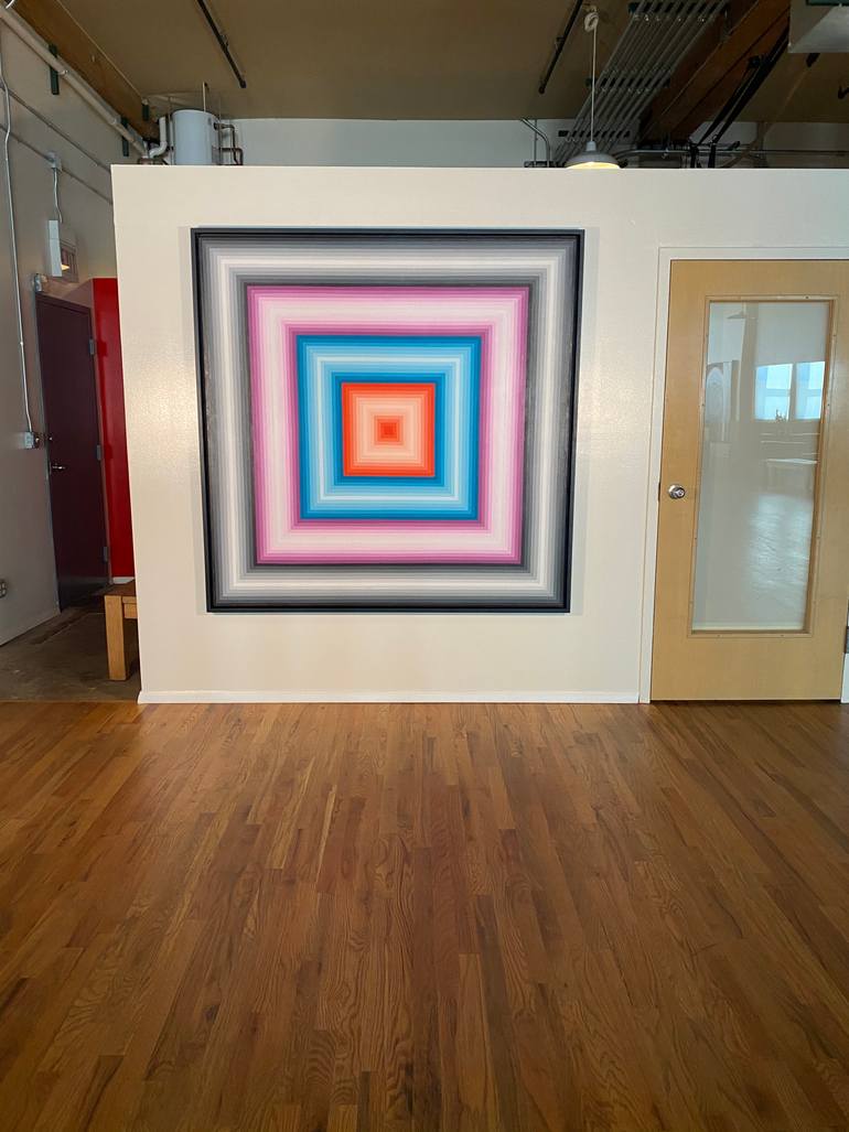 Original Modernism Geometric Painting by Matthew Sove